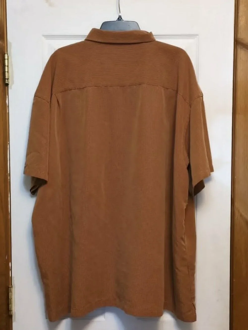 Van Heuson Studio Button Down Mens Shirt Sz 3XLT Rust Brown Modal Career Church - Picture 4 of 5
